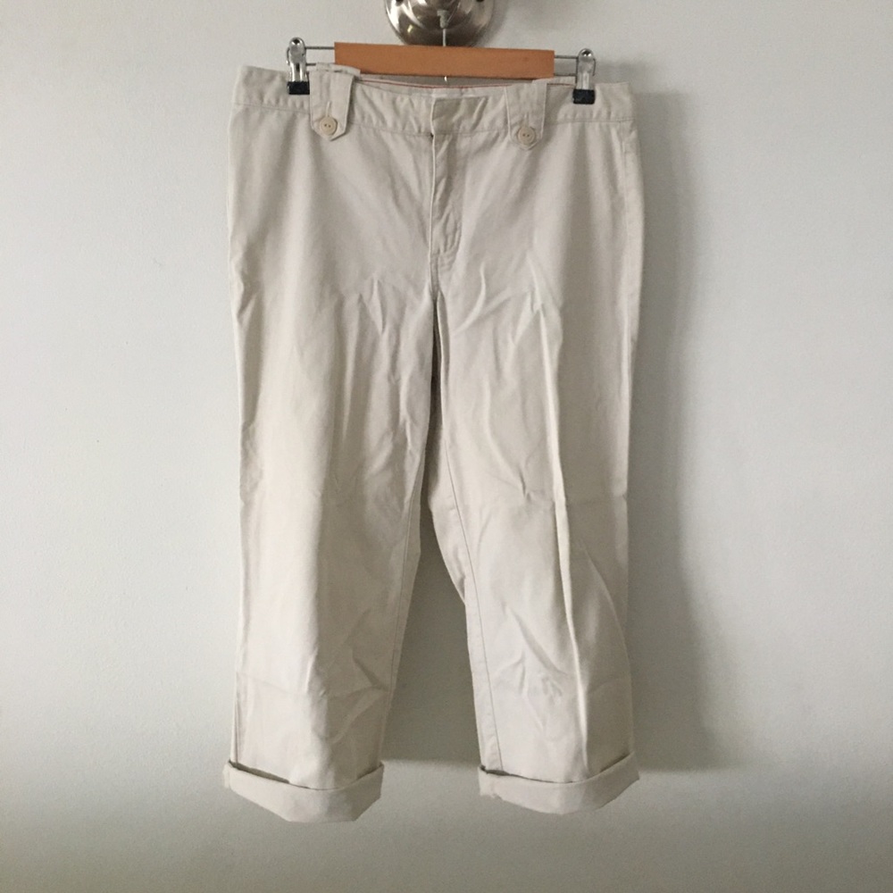 Tommy Hilfiger Crop Khakis Sz 8